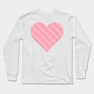 Pink and Grey Arrows Long Sleeve T-Shirt